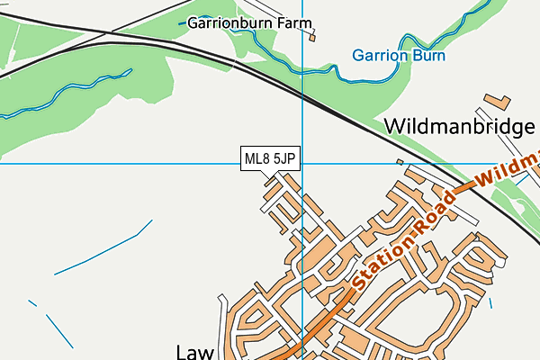 ML8 5JP map - OS VectorMap District (Ordnance Survey) ML8 5JP map - OS VectorMap District (Ordnance Survey)