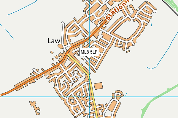 ML8 5LF map - OS VectorMap District (Ordnance Survey) ML8 5LF map - OS VectorMap District (Ordnance Survey)