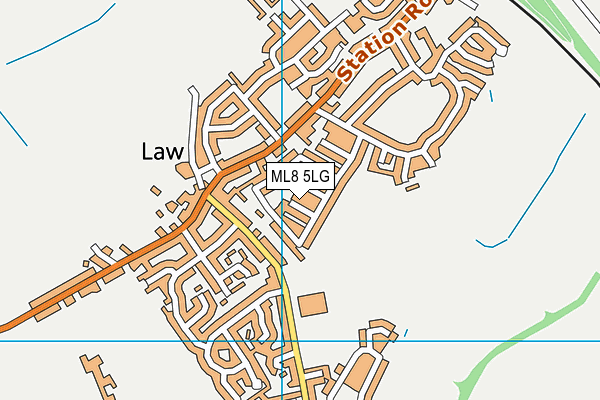 ML8 5LG map - OS VectorMap District (Ordnance Survey) ML8 5LG map - OS VectorMap District (Ordnance Survey)