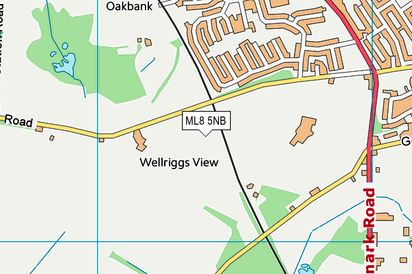 ML8 5NB map - OS VectorMap District (Ordnance Survey) ML8 5NB map - OS VectorMap District (Ordnance Survey)