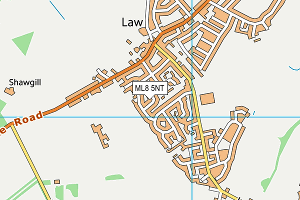 ML8 5NT map - OS VectorMap District (Ordnance Survey) ML8 5NT map - OS VectorMap District (Ordnance Survey)