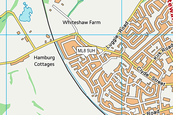 ML8 5UH map - OS VectorMap District (Ordnance Survey)