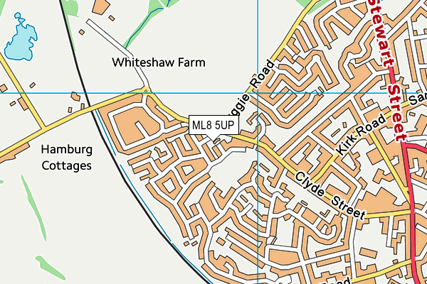 ML8 5UP map - OS VectorMap District (Ordnance Survey) ML8 5UP map - OS VectorMap District (Ordnance Survey)
