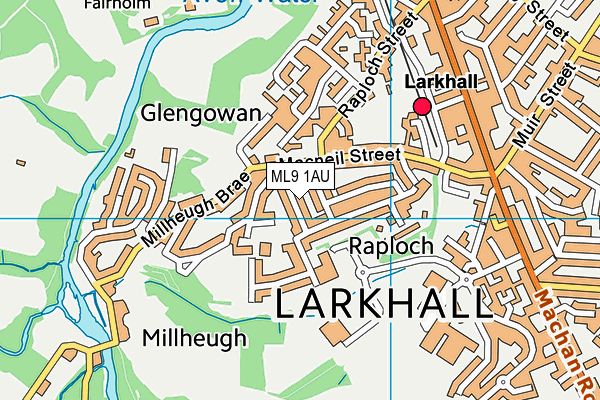 ML9 1AU map - OS VectorMap District (Ordnance Survey) ML9 1AU map - OS VectorMap District (Ordnance Survey)