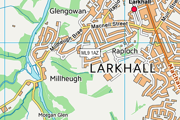 ML9 1AZ map - OS VectorMap District (Ordnance Survey) ML9 1AZ map - OS VectorMap District (Ordnance Survey)