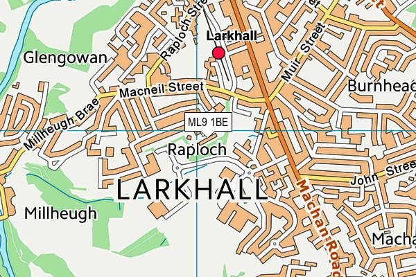 ML9 1BE map - OS VectorMap District (Ordnance Survey) ML9 1BE map - OS VectorMap District (Ordnance Survey)
