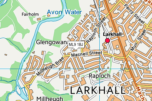 ML9 1BJ map - OS VectorMap District (Ordnance Survey)