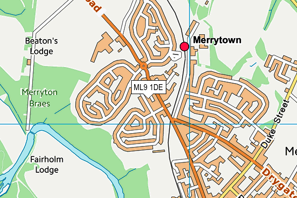 ML9 1DE map - OS VectorMap District (Ordnance Survey) ML9 1DE map - OS VectorMap District (Ordnance Survey)