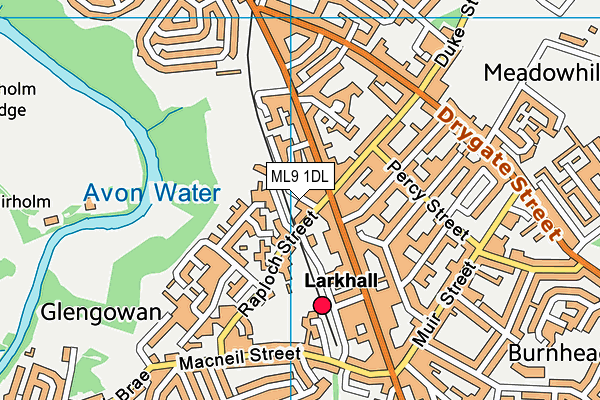 ML9 1DL map - OS VectorMap District (Ordnance Survey)