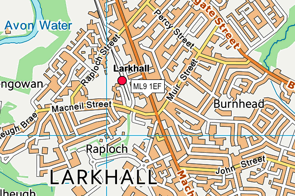 ML9 1EF map - OS VectorMap District (Ordnance Survey)