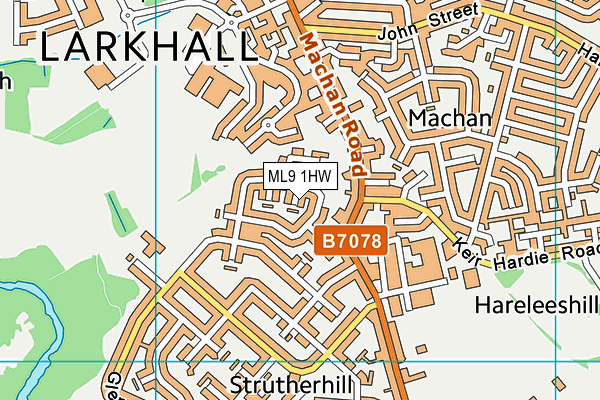 ML9 1HW map - OS VectorMap District (Ordnance Survey) ML9 1HW map - OS VectorMap District (Ordnance Survey)