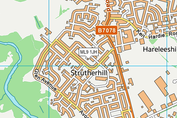 ML9 1JH map - OS VectorMap District (Ordnance Survey) ML9 1JH map - OS VectorMap District (Ordnance Survey)