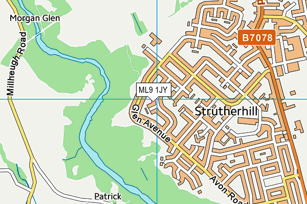 ML9 1JY map - OS VectorMap District (Ordnance Survey) ML9 1JY map - OS VectorMap District (Ordnance Survey)