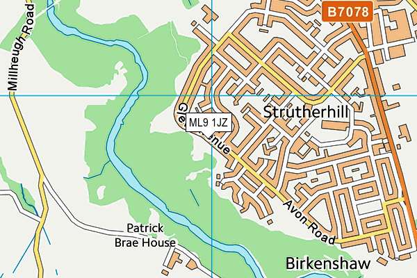 ML9 1JZ map - OS VectorMap District (Ordnance Survey) ML9 1JZ map - OS VectorMap District (Ordnance Survey)