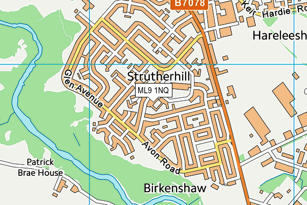 ML9 1NQ map - OS VectorMap District (Ordnance Survey) ML9 1NQ map - OS VectorMap District (Ordnance Survey)