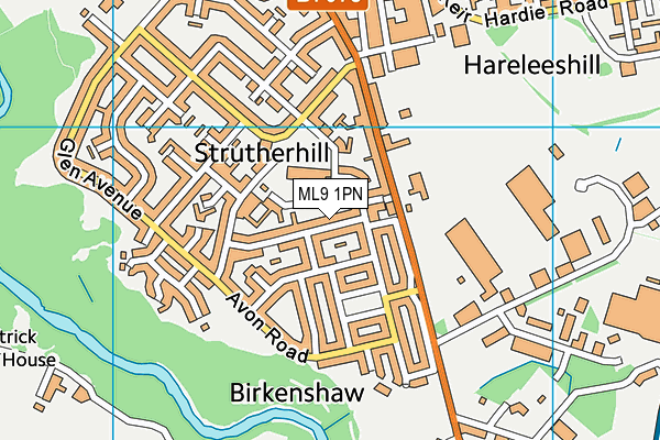 ML9 1PN map - OS VectorMap District (Ordnance Survey) ML9 1PN map - OS VectorMap District (Ordnance Survey)