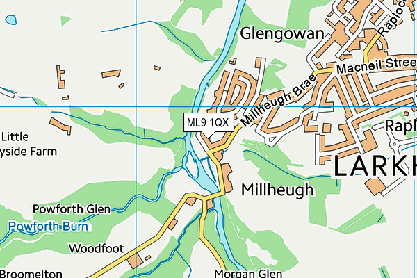 ML9 1QX map - OS VectorMap District (Ordnance Survey) ML9 1QX map - OS VectorMap District (Ordnance Survey)