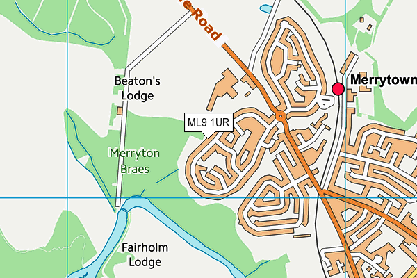 ML9 1UR map - OS VectorMap District (Ordnance Survey) ML9 1UR map - OS VectorMap District (Ordnance Survey)