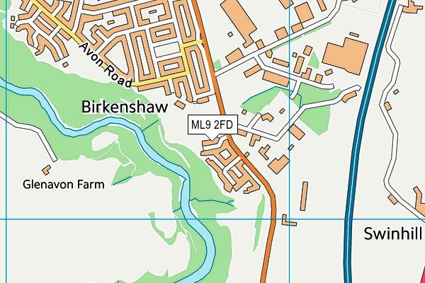 ML9 2FD map - OS VectorMap District (Ordnance Survey)