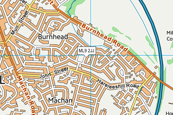 ML9 2JJ map - OS VectorMap District (Ordnance Survey) ML9 2JJ map - OS VectorMap District (Ordnance Survey)