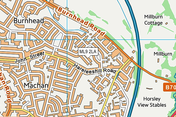 ML9 2LA map - OS VectorMap District (Ordnance Survey) ML9 2LA map - OS VectorMap District (Ordnance Survey)