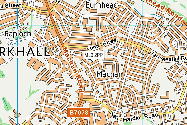 ML9 2PP map - OS VectorMap District (Ordnance Survey) ML9 2PP map - OS VectorMap District (Ordnance Survey)