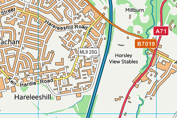 ML9 2SG map - OS VectorMap District (Ordnance Survey) ML9 2SG map - OS VectorMap District (Ordnance Survey)