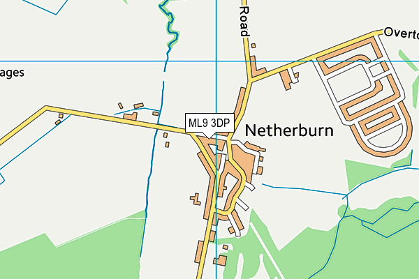 ML9 3DP map - OS VectorMap District (Ordnance Survey)