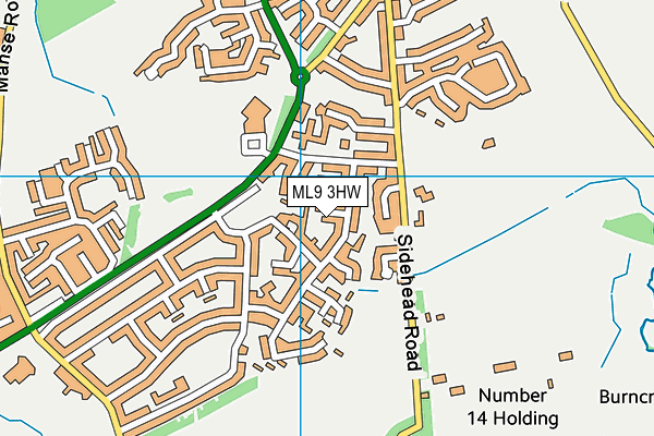 ML9 3HW map - OS VectorMap District (Ordnance Survey) ML9 3HW map - OS VectorMap District (Ordnance Survey)