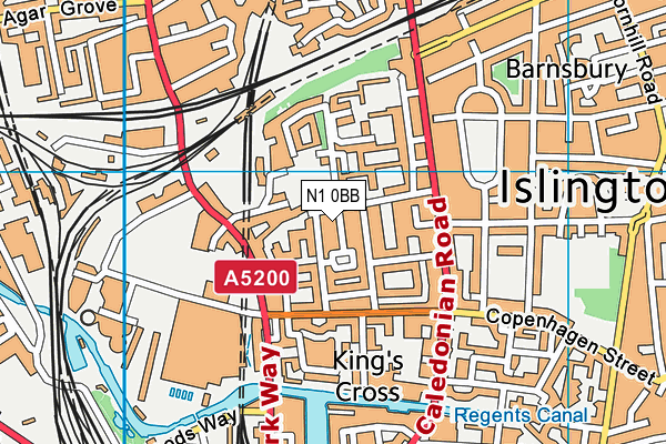 N1 0BB map - OS VectorMap District (Ordnance Survey) N1 0BB map - OS VectorMap District (Ordnance Survey)