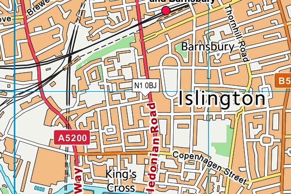 N1 0BJ map - OS VectorMap District (Ordnance Survey) N1 0BJ map - OS VectorMap District (Ordnance Survey)