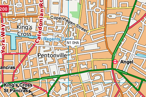 N1 0HA map - OS VectorMap District (Ordnance Survey) N1 0HA map - OS VectorMap District (Ordnance Survey)