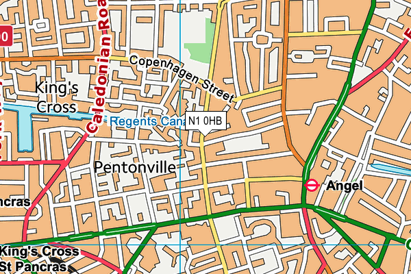 N1 0HB map - OS VectorMap District (Ordnance Survey) N1 0HB map - OS VectorMap District (Ordnance Survey)