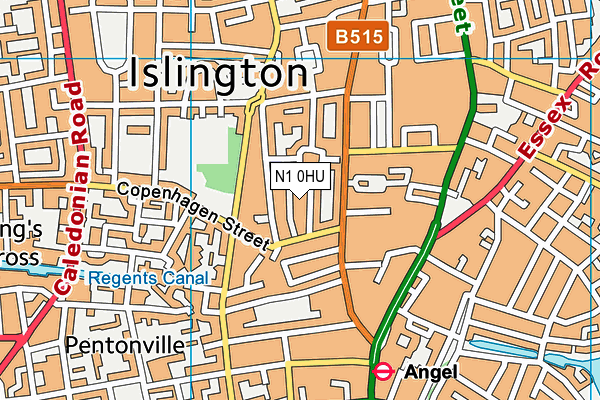 N1 0HU map - OS VectorMap District (Ordnance Survey) N1 0HU map - OS VectorMap District (Ordnance Survey)
