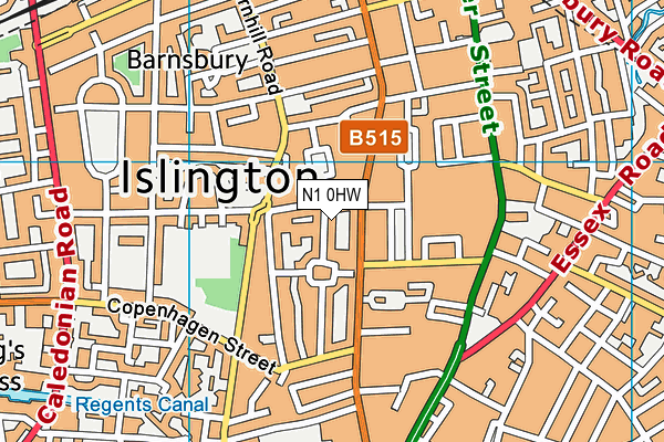 N1 0HW map - OS VectorMap District (Ordnance Survey) N1 0HW map - OS VectorMap District (Ordnance Survey)