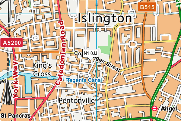 N1 0JJ map - OS VectorMap District (Ordnance Survey) N1 0JJ map - OS VectorMap District (Ordnance Survey)