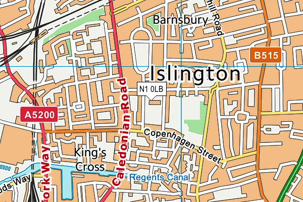 N1 0LB map - OS VectorMap District (Ordnance Survey) N1 0LB map - OS VectorMap District (Ordnance Survey)
