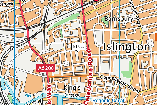 N1 0LJ map - OS VectorMap District (Ordnance Survey) N1 0LJ map - OS VectorMap District (Ordnance Survey)