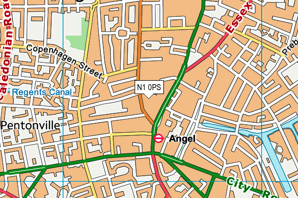 N1 0PS map - OS VectorMap District (Ordnance Survey) N1 0PS map - OS VectorMap District (Ordnance Survey)