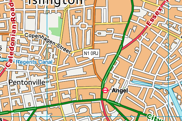 N1 0RJ map - OS VectorMap District (Ordnance Survey) N1 0RJ map - OS VectorMap District (Ordnance Survey)