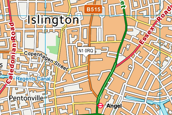 N1 0RQ map - OS VectorMap District (Ordnance Survey) N1 0RQ map - OS VectorMap District (Ordnance Survey)