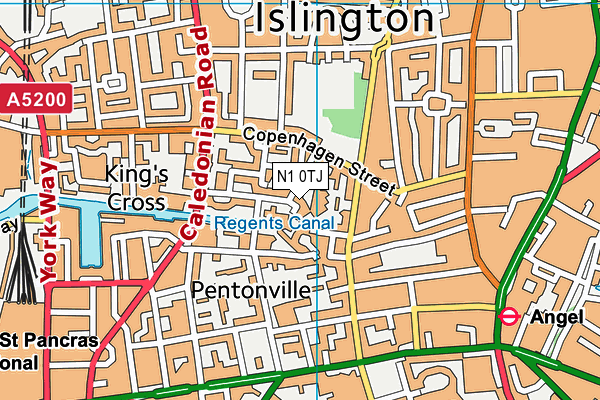 N1 0TJ map - OS VectorMap District (Ordnance Survey) N1 0TJ map - OS VectorMap District (Ordnance Survey)