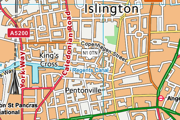 N1 0TN map - OS VectorMap District (Ordnance Survey) N1 0TN map - OS VectorMap District (Ordnance Survey)