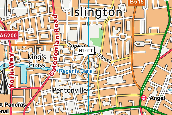 N1 0TT map - OS VectorMap District (Ordnance Survey) N1 0TT map - OS VectorMap District (Ordnance Survey)