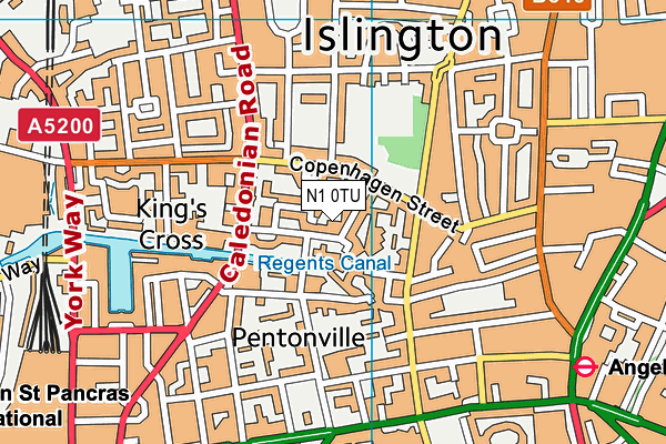 N1 0TU map - OS VectorMap District (Ordnance Survey) N1 0TU map - OS VectorMap District (Ordnance Survey)