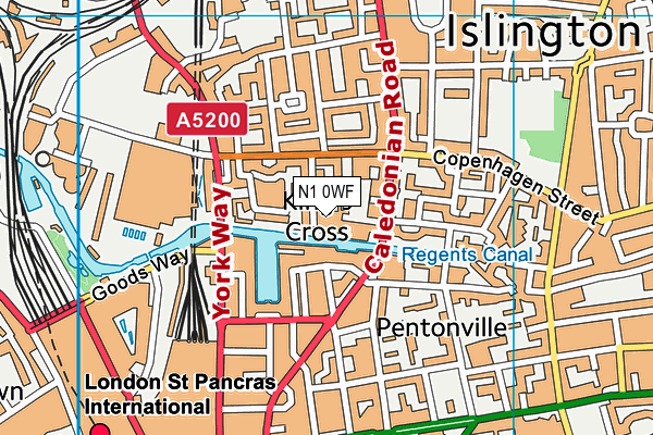 N1 0WF map - OS VectorMap District (Ordnance Survey) N1 0WF map - OS VectorMap District (Ordnance Survey)