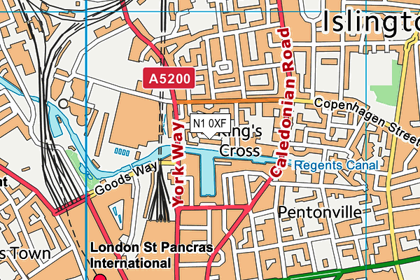 N1 0XF map - OS VectorMap District (Ordnance Survey) N1 0XF map - OS VectorMap District (Ordnance Survey)
