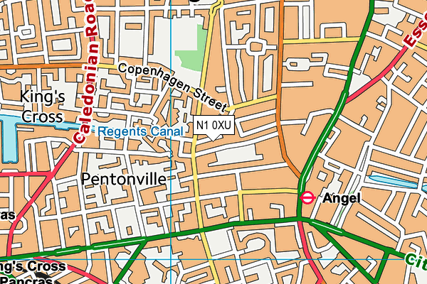 N1 0XU map - OS VectorMap District (Ordnance Survey) N1 0XU map - OS VectorMap District (Ordnance Survey)