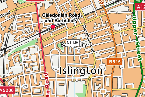 N1 1JH map - OS VectorMap District (Ordnance Survey) N1 1JH map - OS VectorMap District (Ordnance Survey)