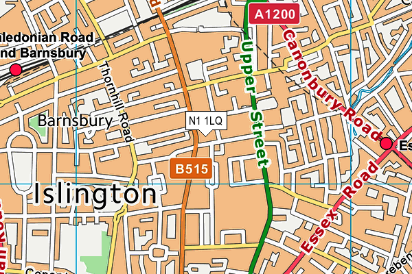 N1 1LQ map - OS VectorMap District (Ordnance Survey) N1 1LQ map - OS VectorMap District (Ordnance Survey)
